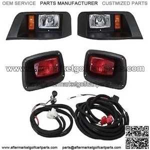 Premium EZGO TXT Golf Cart Headlight - Tail Light Kit