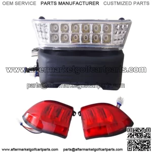 Club Car LED Headlight and Tail Lights Fits 2004-2008.5 Precedent Golf Cart