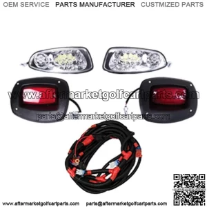 EZGO RXV Golf Cart 2008-2015 LED Light Kit w/ Tail Lights | 02-118