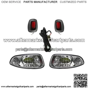 E Z GO GOLF CART PART RXV Golf Cart Headlight and Tail Light Kit LED