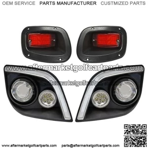 Deluxe LED Light Kit w/ RGBW LED Running Light for E-Z-Go Express Golf Cart