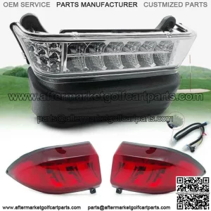 For Club Car Precedent Golf Cart FULL LED Headlight Tail Light Kit for 2004-2008