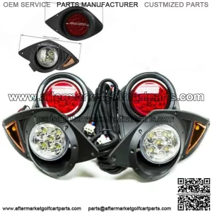 Full LED light Kit Headlight & Tail Light for Yamaha G29 Drive Golf Cart 2007-Up