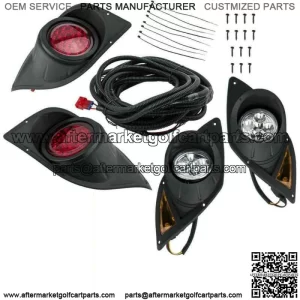 Golf Cart LED Headlight Fit For Yamaha G29 Drive 2007+Up w/Turn Signal Light Kit