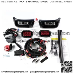 Deluxe Full LED Light Kit Fits Golf Cart Club Car DS 1993-UP Gas & Elec