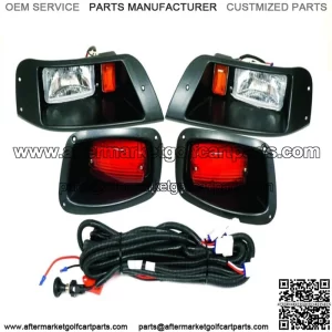 Basic Light Kit with LED Tail Lights for EZGO TXT Golf Carts 1996-2013