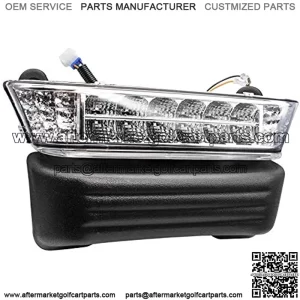 Club Car Precedent Led Head Light with Bumper Electric Replacement or Upgrade for 2004-Up Golf cart