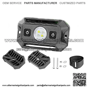 UTV Dome Light with Switch, Rfroad Lighting Universal Roll Bar Mount LED Light Roll Cage Courtesy Light Map Light Interior Light for UTV ATV Golf Cart Trucks Bed RZR Polaris Off-Road - White/Green