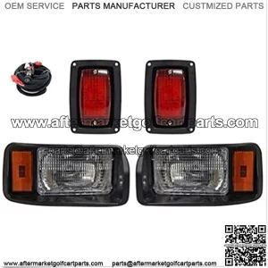 Club Car DS Light Kit for 1993-UP Golf Cart Factory style I OEM Basic Headlight & Taillight Kit with wires