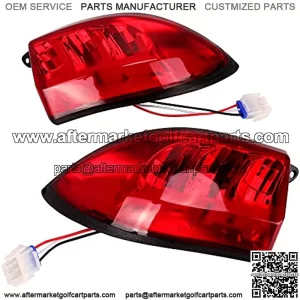 Golf Cart LED Tail Lights for Club Car Precedent 2004-Up and Tempo 2018-Up Models Replacements ,Driver and Passenger Rear Lights 12V with 3 Pin Molex Quick Connector Wired