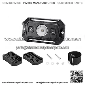 Universal Roll Bar Mount LED Light UTV Dome Light W/Switch Car Interior Light Roll Cage Utility Light Map Light for Polaris Can Am RZR Kawasaki Golf Car Trucks ATV - RGBW