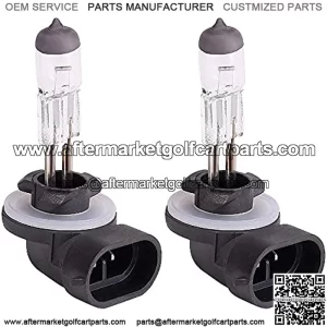 Golf Cart Light Headlight Bulb for EZGO 1994-up, Club Car DS 1999-up, Club Car Precedent 2004-up, 12V 37W, Pack of 2