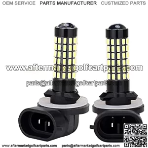 881 Golf Cart LED Head Light Bulb for EZGO, Club Car DS & Precedent, Headlight or Fog Light Replacement Bulb, Pack of 2