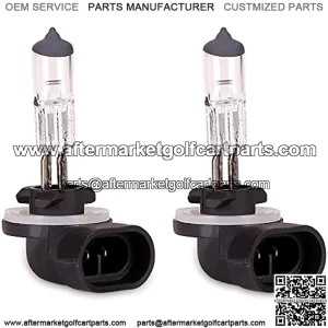 Golf Cart Halogen Headlight Bulb for Club Car DS 1999 up &Precedent 2004-up and EZ-GO 1994-up,12V 37W Headlights, OEM# 101988101, 74004G01 (Pack of 2)