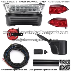 Deluxe Precedent Upgrade Light Kit 12V Street Legal for Club Car Precedent 2004+