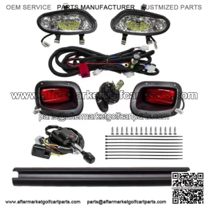 Golf Cart Deluxe Street Legal All LED Light Kit for EZGO TXT 1996 & UP
