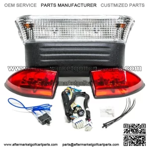 Street Legal Halogen LED Light Kit for EZGO TXT 1996-2013 Golf Carts
