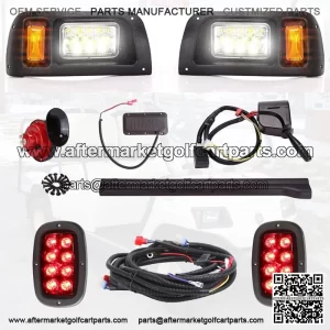 Golf Cart LED Light Kit for 93+ Club Car DS 12V Turn Signals Brake Legal Street