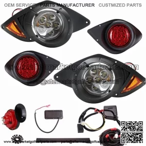 Golf Cart LED Light Kit for Yamaha G29 YDR Drive 07+ &Turn Signal Horn Brake 12V