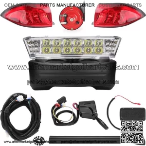 Golf Cart Headlight Taillight LED Light Kit for Club Car Precedent 2004-up 12V