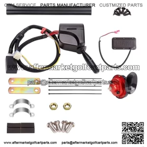 9Pin Golf Cart LED Light Upgrade Kit W/ Turn Signal Horn Brake Hazard Switch 12V