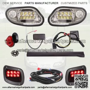 Golf Cart  LED Headlight Tail Light Kit for EZGO Freedom TXT T48 2014-up 12V