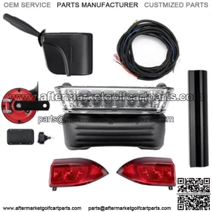 For Club Car Precedent Deluxe LED Lights Kit Turn Signal Horn G&E model 2004-21