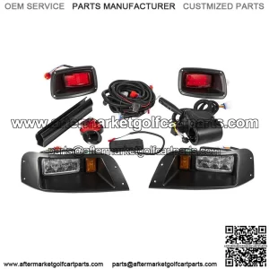 EZGO TXT LED Light Kit Street Legal Kit Turn Signal Switch Golf Cart Deluxe