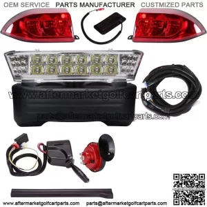Golf Cart Deluxe LED Kit Fit Club Car Precedent with Turn Signals Brake 12V aj