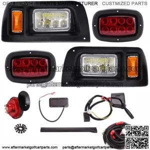 Turn Signals Brake Light Horn Street Legal Club Car DS 93+ LED Deluxe Light Kit