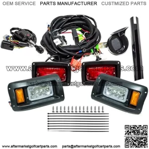 Deluxe LED Light Kit Turn Signals Brake Light Horn Street Legal EZGO TXT