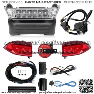 Deluxe LED Lights Kit Turn Signal Horn For Club Car Precedent G&E model 2004-21