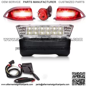 Golf Cart Deluxe LED Light Kit Fit Club Car Precedent w/ Turn Signals Brake 12V