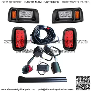 CLUB CAR DS Model GOLF CART LED DELUXE LIGHT KIT w/ TURN SIGNALS BRAKE LIGHTS
