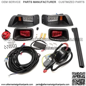 Deluxe LED Light Kit EZGO TXT 14+ Turn Signals Brake Light Horn Street Legal