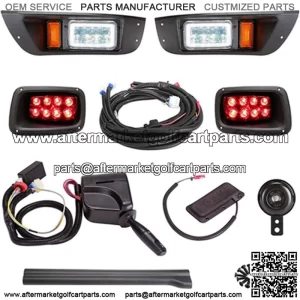 LED Deluxe Light Kit EZGO TXT 2014 Turn Signals Brake Light Horn Street Legal