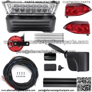 Golf Cart Deluxe LED Light Kit For Club Car Precedent w/ Turn Signals Brake 12V