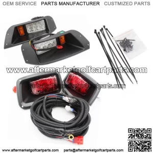Golf Cart Deluxe Light Kit Compatible with EZGO TXT 1996-2014 w/ LED Turn Signal