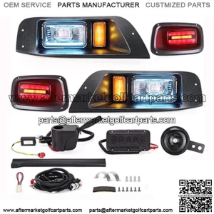 EZ-GO TXT 1996+ GOLF CART LED DELUXE LIGHT KIT Headlights Taillights Turn Signal