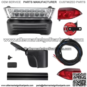 Club Car Precedent W/ Turn Signals Brake 12v Golf Cart Led Deluxe Light Kit Fit