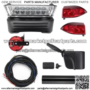 Fit Club Car Precedent W/ Turn 12v Signals Brake Golf Cart Led Deluxe Light Kit