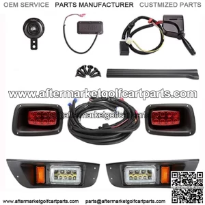 LED Deluxe Light Kit EZGO TXT 14+ Turn Signals Brake Light Horn Street Legal