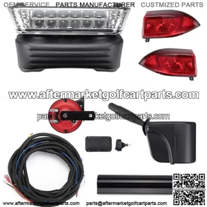 Club Car Precedent Golf Cart Deluxe Full Light Kit w/ Turn Signals 2004-2008