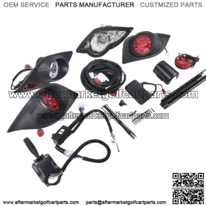 For Yamaha Drive G29 2007-16 Golf Cart Halogen Tail Light Kit & Turn Signal Horn