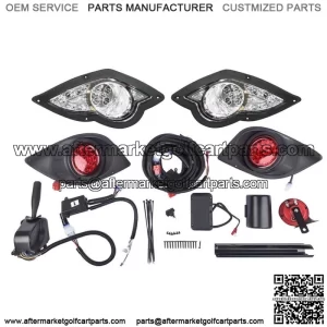 Golf Cart LED Light Kit for Yamaha G29 With Low High Beam Turn Signal 2007-2016