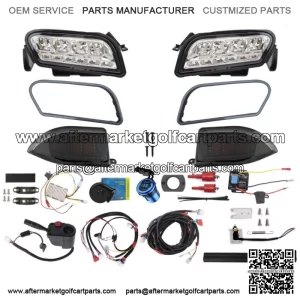 Golf Cart Deluxe Plus LED Light Kit Fit Club Car Tempo Electric & Gas