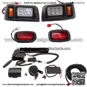 For Club Car DS Carts 1993-UP Golf Cart LED Headlight and Tail Light Kit