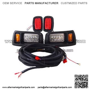 Club Car DS Light Kit Fits Factory Body 1993-2013, 12V LED Headlights Taillights