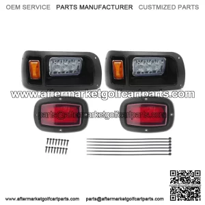 For Club Car DS Golf Cart Street Legal LED Light Headlight & Taillight Kit 1993+