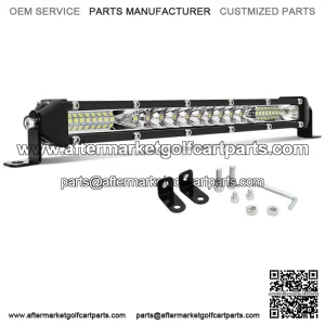 Slim 10" inch Single Row Bumper Front Led Light Bar For ATV Club Car Golf Cart
